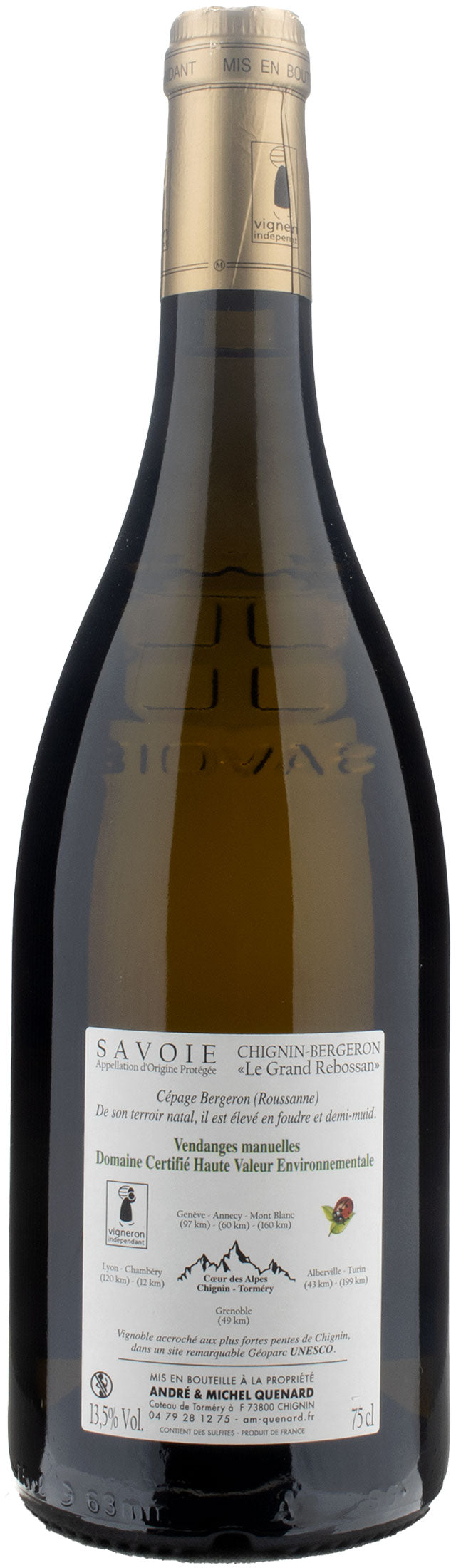 Quénard Chignin Bergeron le Grand Rebossan Savoie 2020