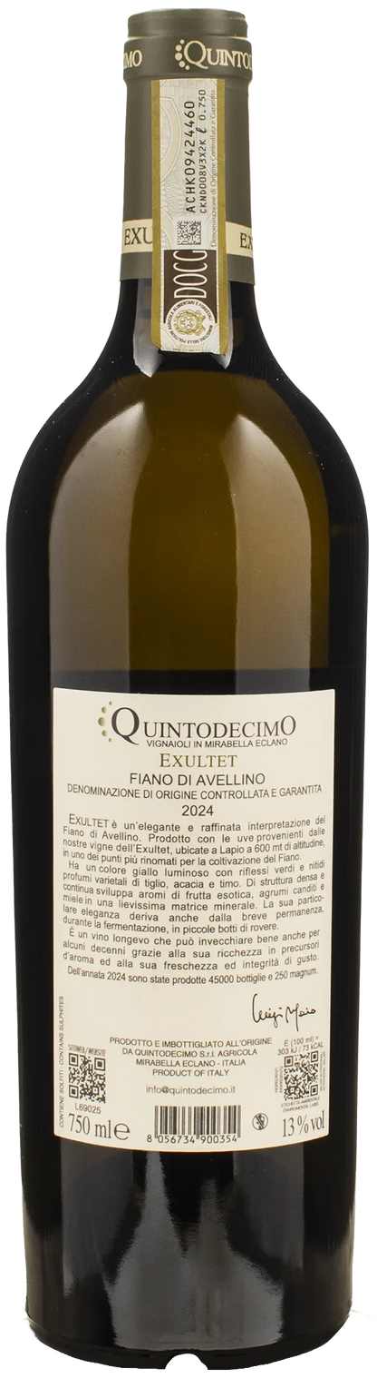Quintodecimo Fiano di Avellino Exultet 2024
