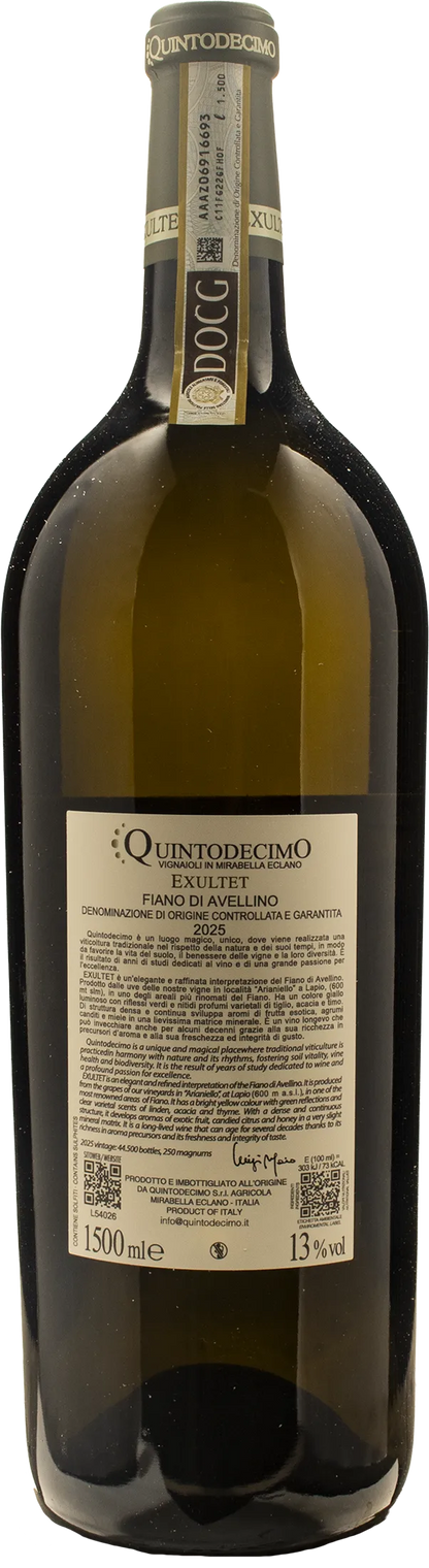 Quintodecimo Fiano di Avellino Exultet Magnum 2025