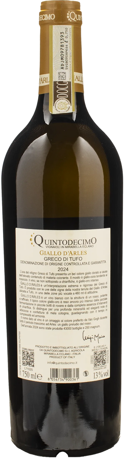 Quintodecimo Greco di Tufo Giallo d'Arles 2024