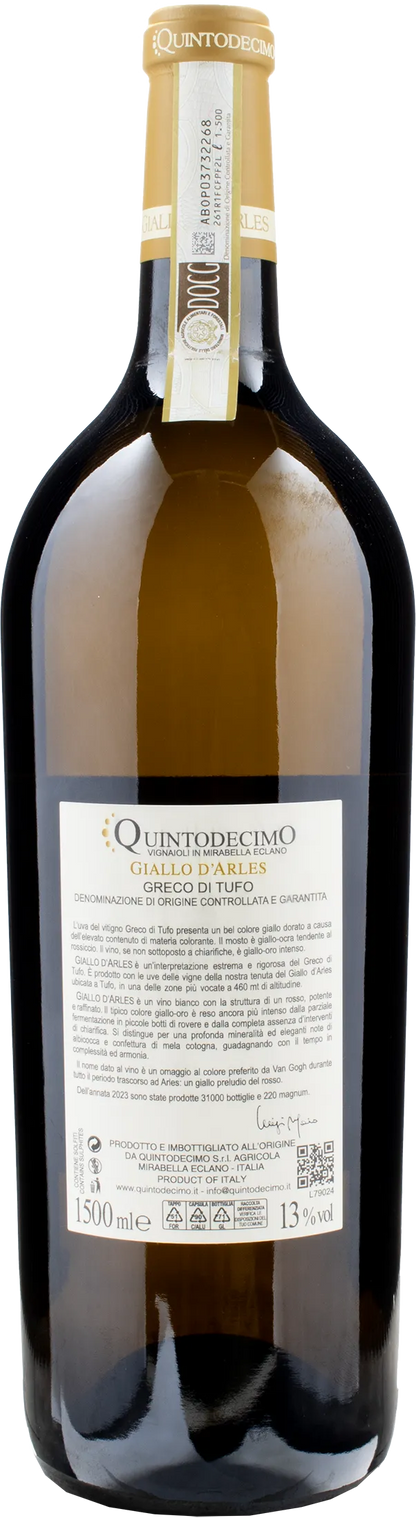 Quintodecimo Greco di Tufo Giallo d'Arles Magnum 2023