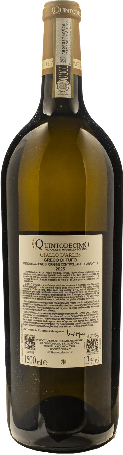 Quintodecimo Greco di Tufo Giallo d'Arles Magnum 2025