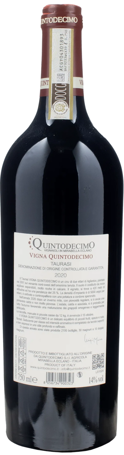 Quintodecimo Taurasi Vigna Quintodecimo 2020