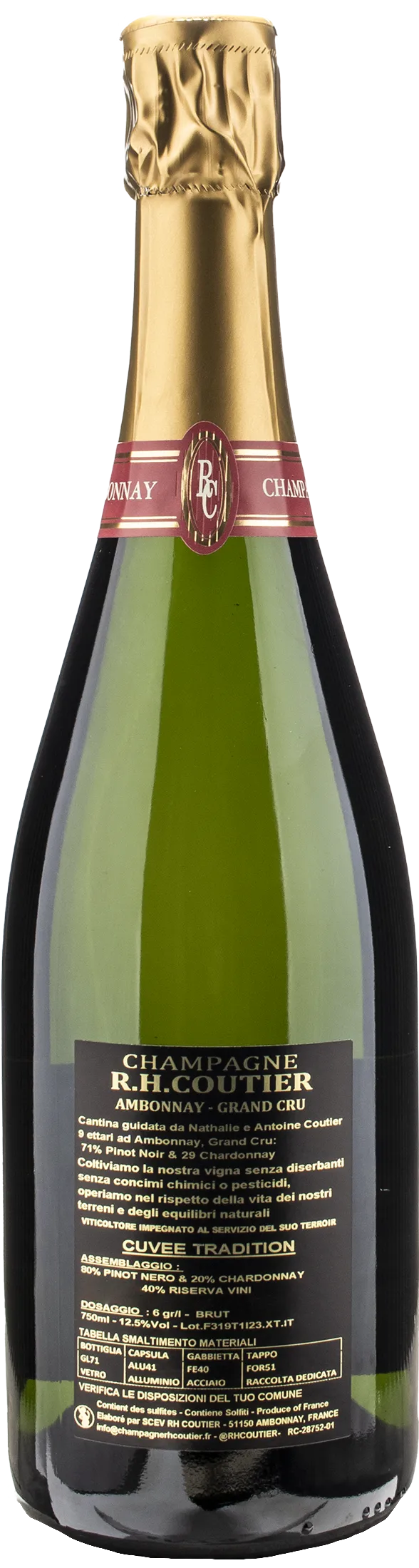 R.H. Coutier Champagne Grand Cru Cuvee Tradition Brut