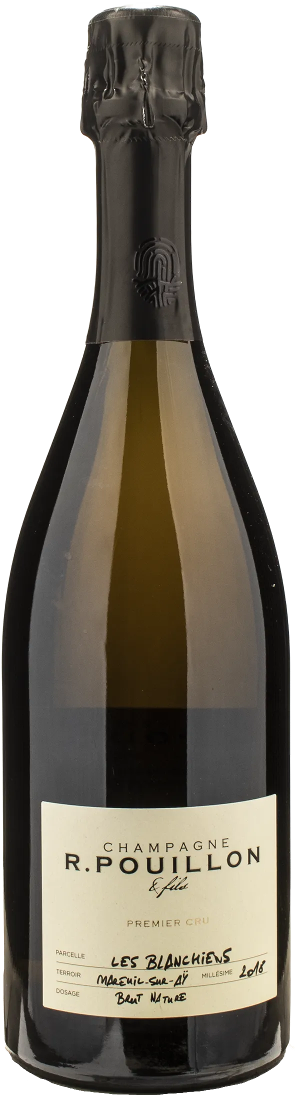 R. Pouillon Champagne 1er Cru Brut Nature Les Blanchiens 2018