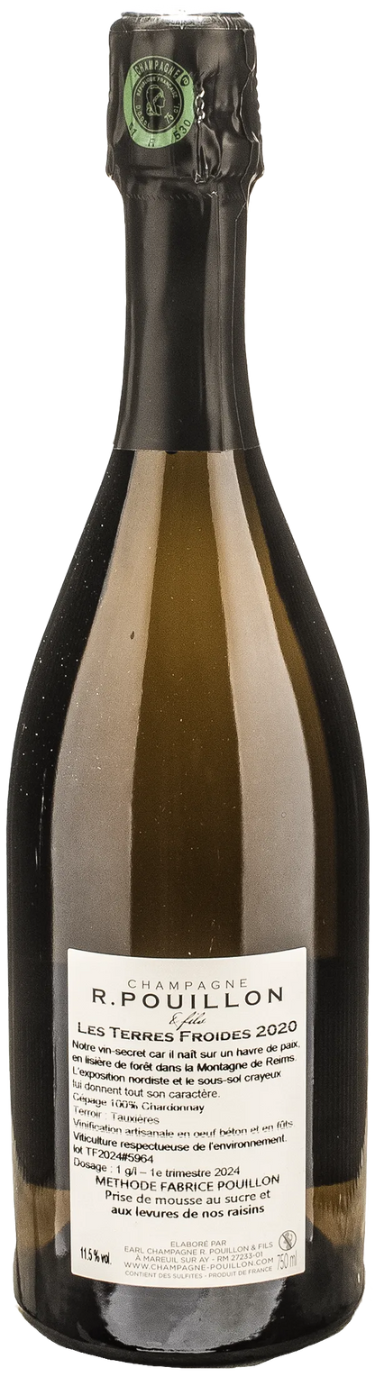 R. Pouillon Champagne 1er Cru Terres Froides Extra Brut 2020