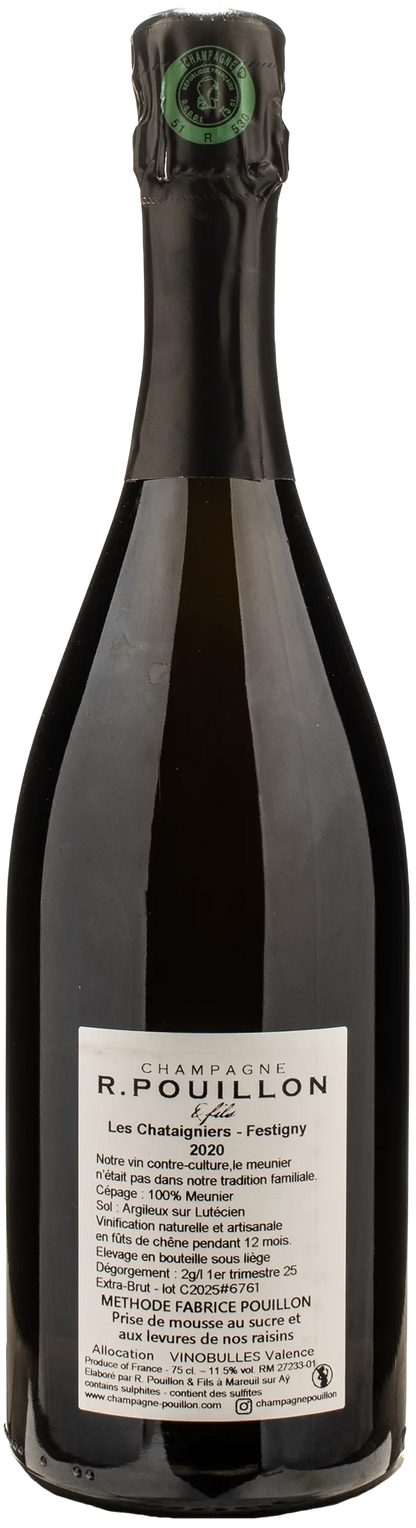 R. Pouillon Champagne Extra Brut Les Chataigniers 2020