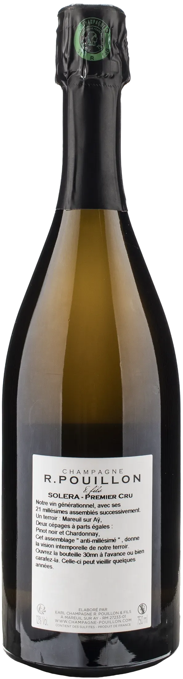 R. Pouillon Champagne Solera Premier Cru Extra Brut