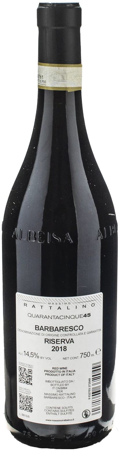 Rattalino Barbaresco Riserva Selezione 45 2018