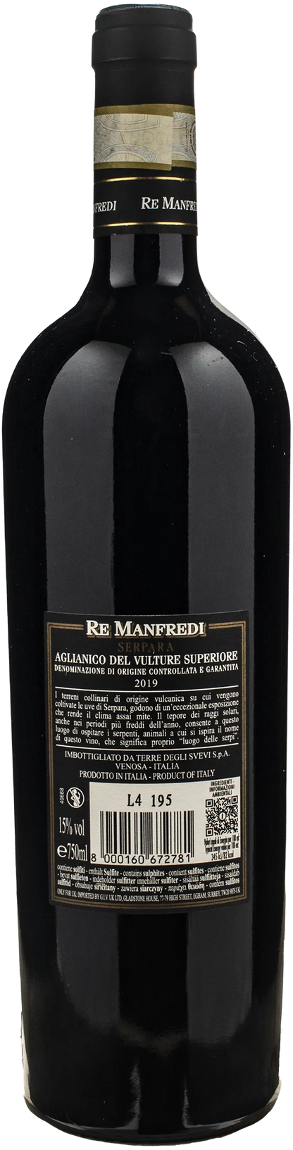 Re Manfredi Aglianico del Vulture Superiore Serpara 2019