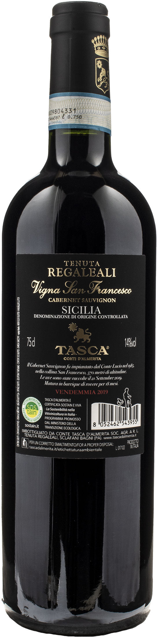 Regaleali Vigna San Francesco Cabernet Sauvignon 2019