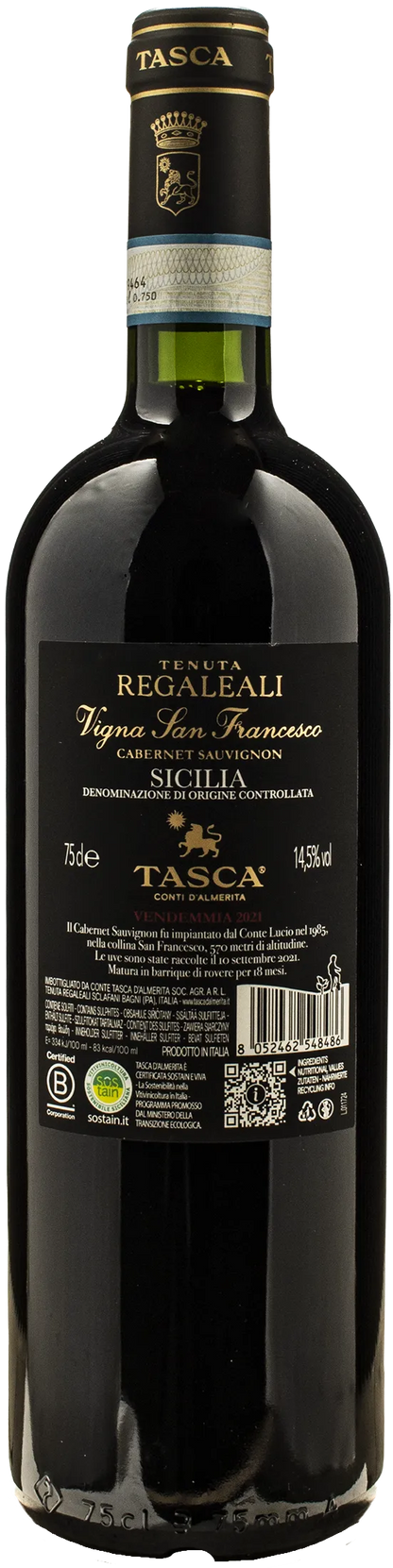 Tenuta Regaleali Vigna San Francesco Cabernet Sauvignon 2021