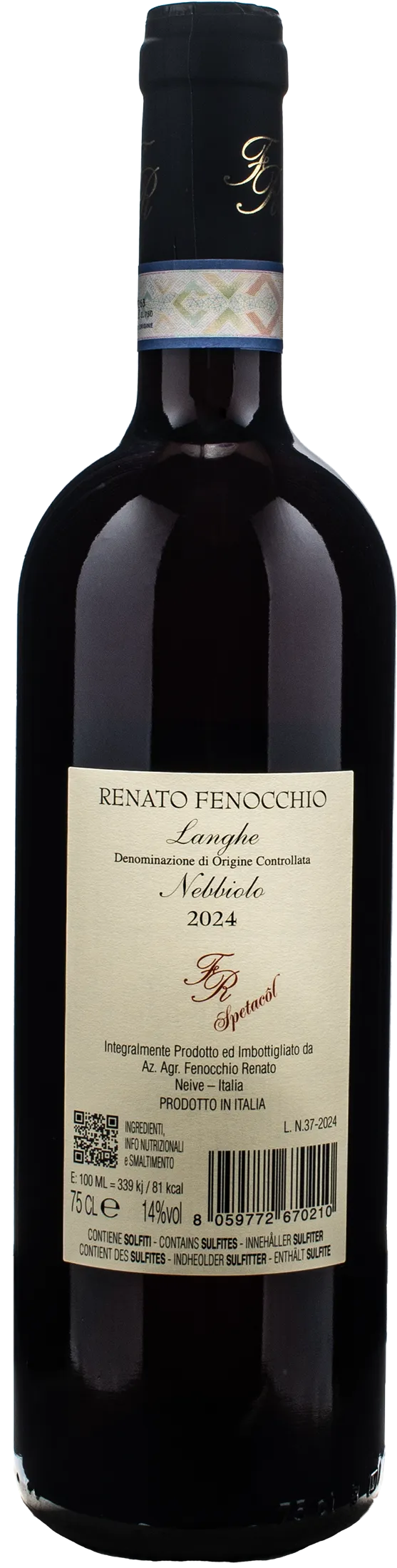 Renato Fenocchio Langhe Nebbiolo FR Spetacol 2024
