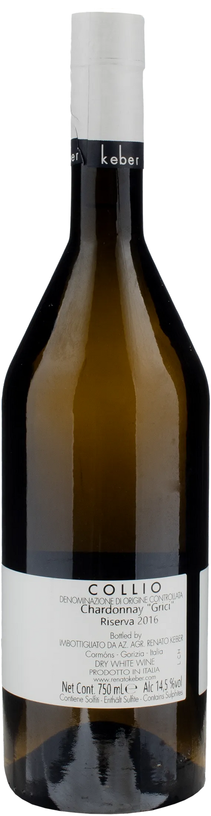 Renato Keber Collio Chardonnay Grici Riserva 2016