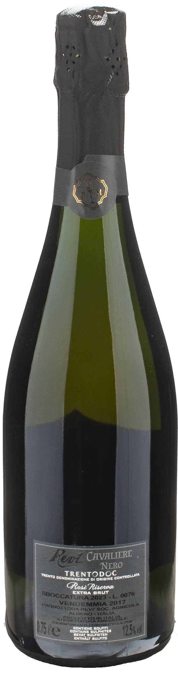 Revi' Trentodoc Cavaliere Nero Rosé Extra Brut Riserva 2018