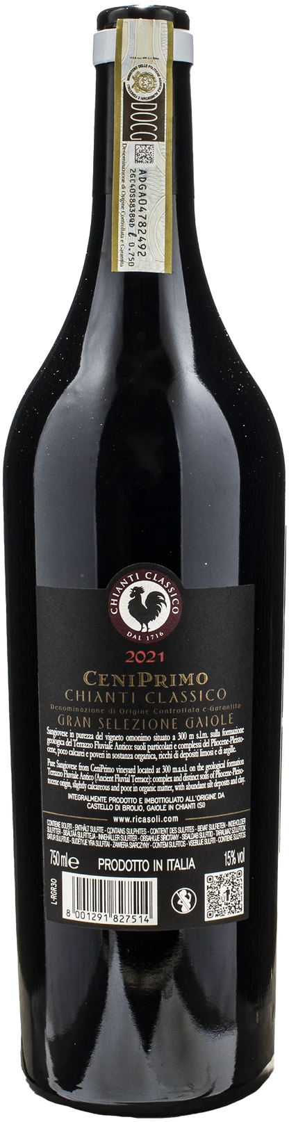 Ricasoli 1141 Ceniprimo Chianti Classico Gran Selezione Gaiole 2021