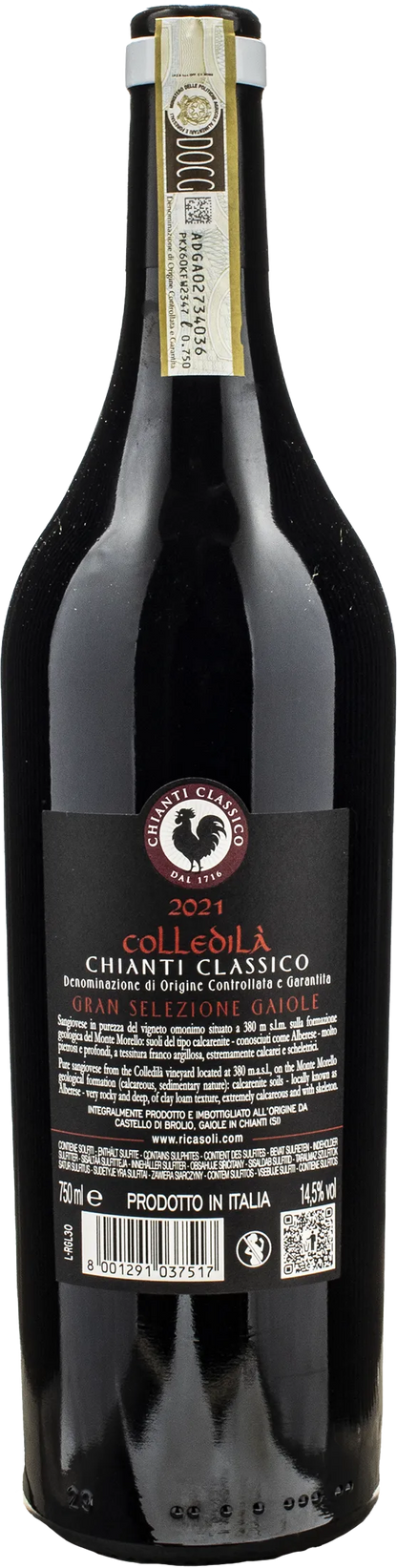 Ricasoli 1141 Chianti Classico Gran Selezione Colledila Gaiole 2021