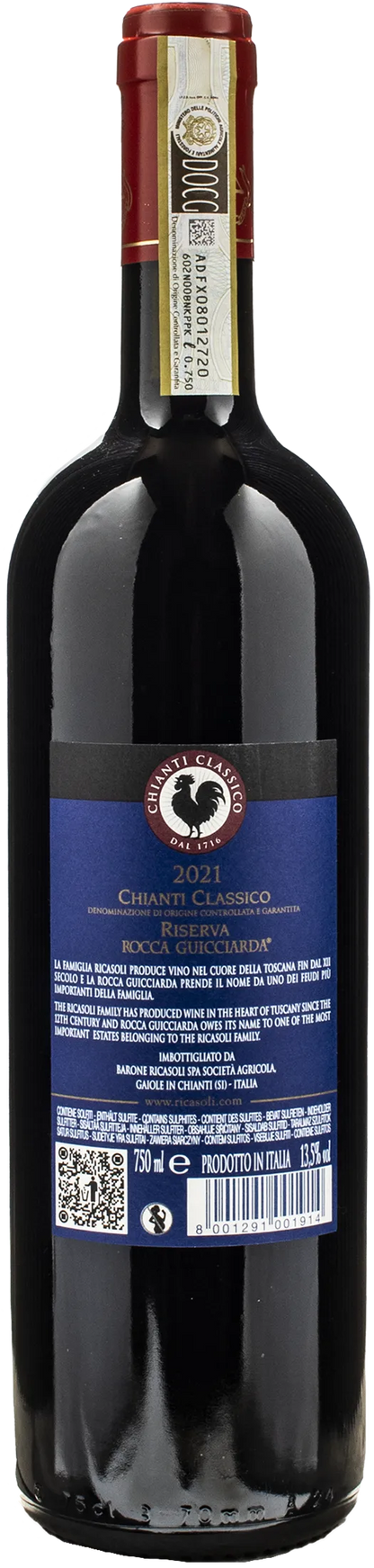 Ricasoli 1141 Chianti Classico Riserva Rocca Guicciarda 2021