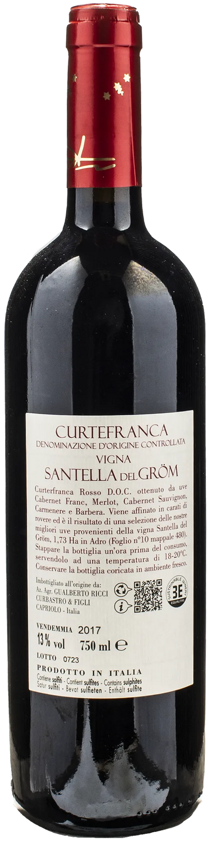 Ricci Curbastro Curtefranca Vigna Santella del Grom Rosso 2017