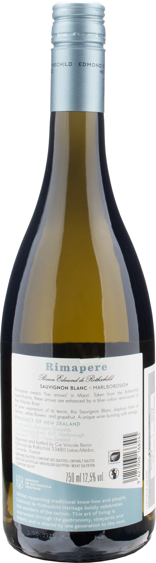 Rimapere Marlborough Sauvignon Blanc Single Vineyard 2023