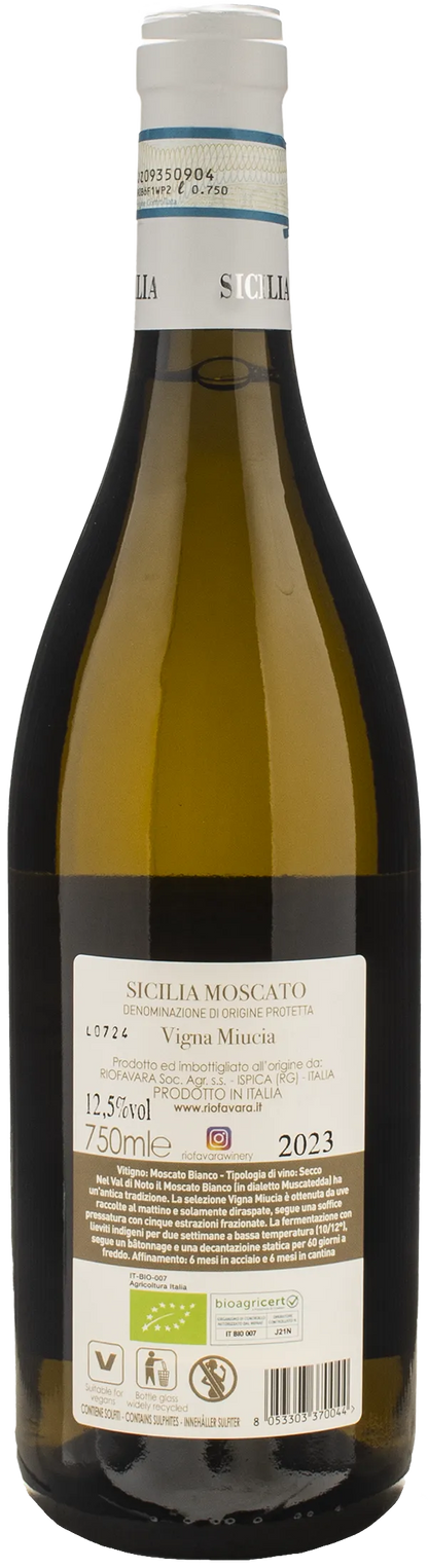 Riofavara Sicilia Moscato Vigna Miucia Mizzica 2023