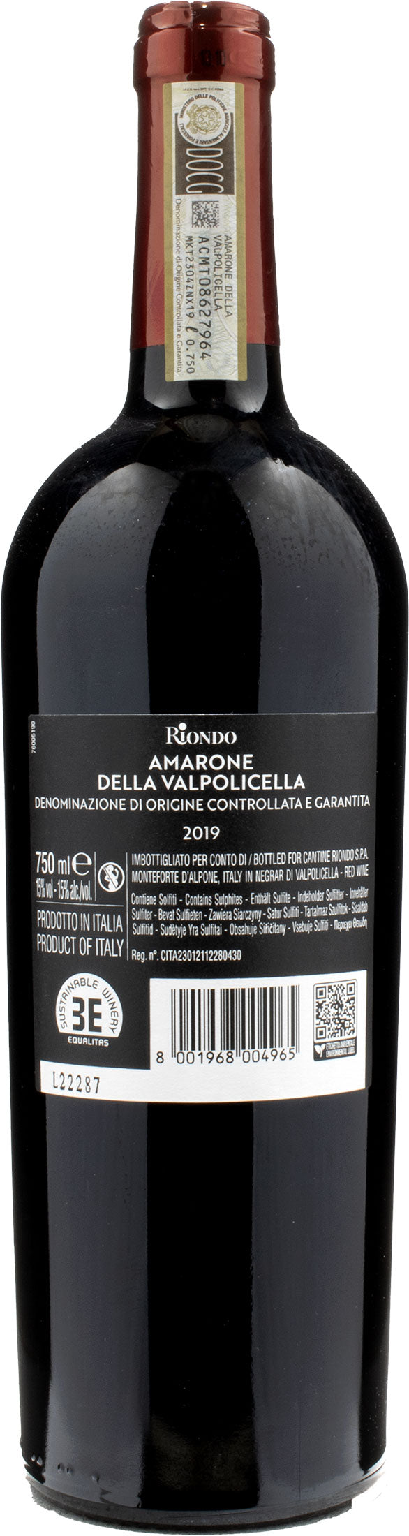 Riondo Amarone della Valpolicella 2019