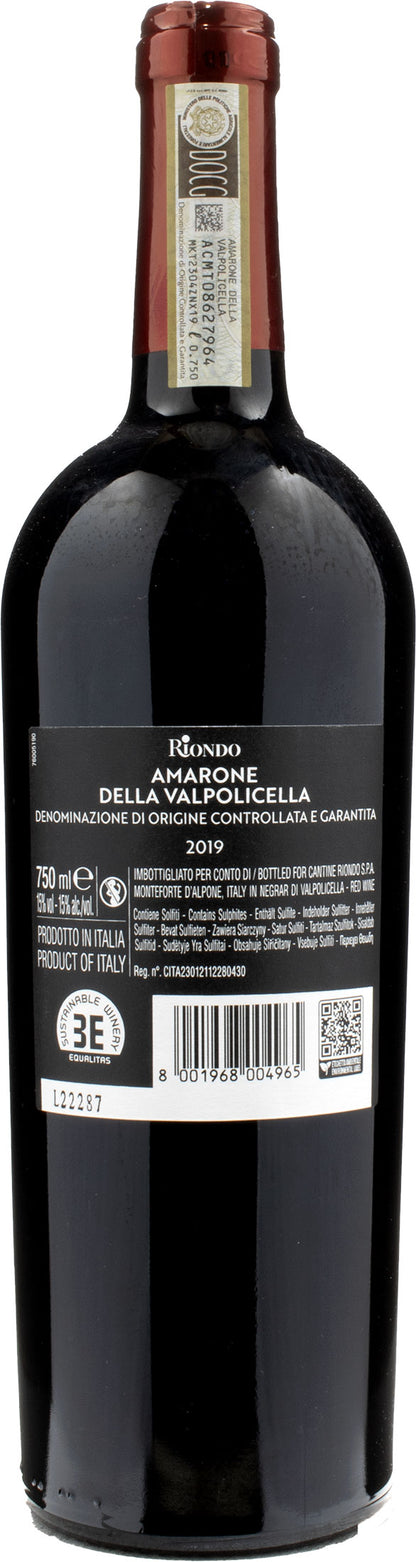 Riondo Amarone della Valpolicella 2019