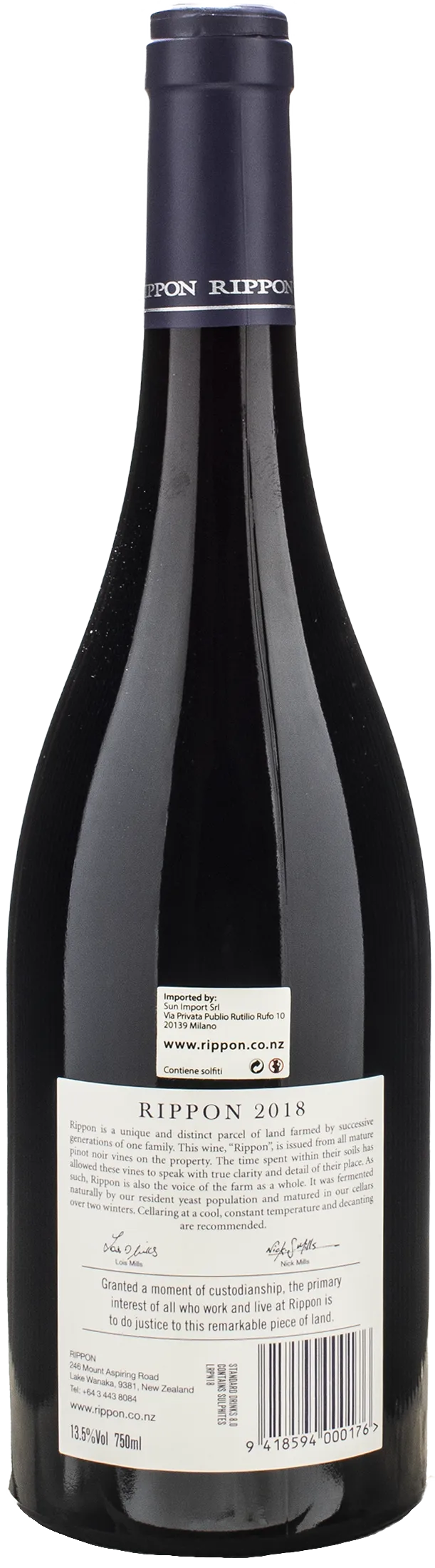 Rippon Rippon Mature Vine Pinot Noir 2018