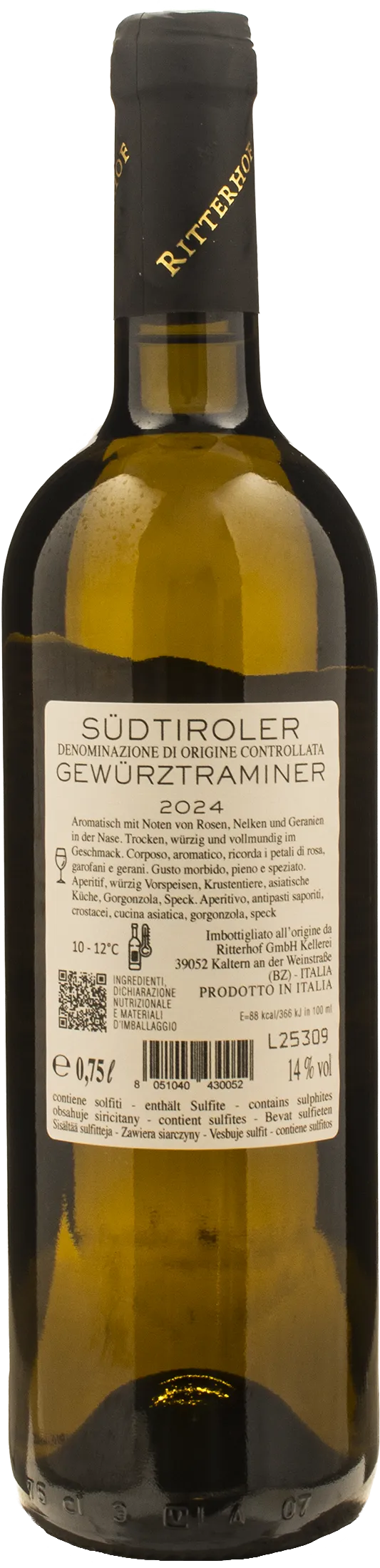 Ritterhof Alto Adige Gewurztraminer 2024