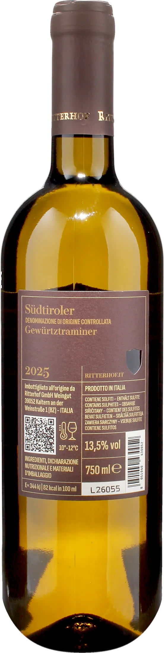 Ritterhof Alto Adige Gewurztraminer 2025