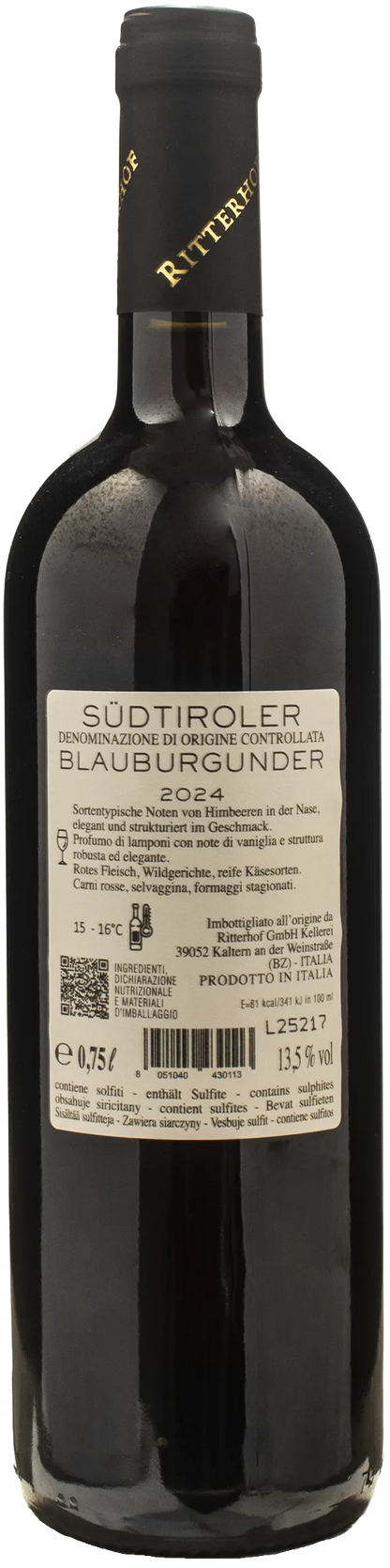 Ritterhof Blauburgunder Pinot Nero 2024