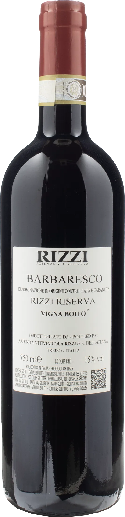 Rizzi Barbaresco Rizzi Vigna Boito Riserva 2018