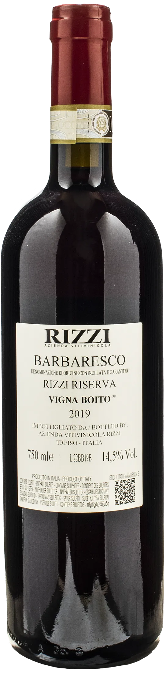 Rizzi Barbaresco Rizzi Vigna Boito Riserva 2019