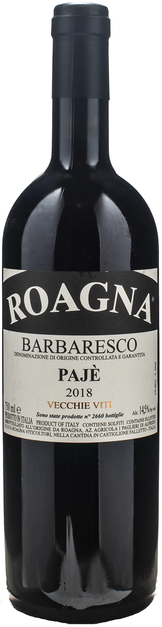 Roagna Barbaresco Paje Vecchie Viti 2018