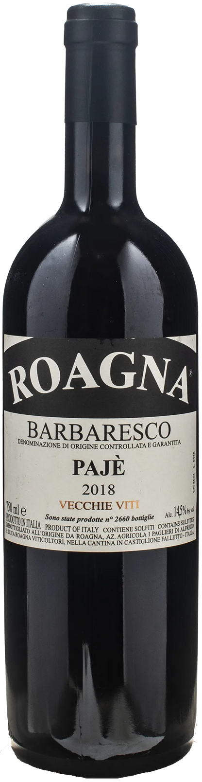 Roagna Barbaresco Paje Vecchie Viti 2018