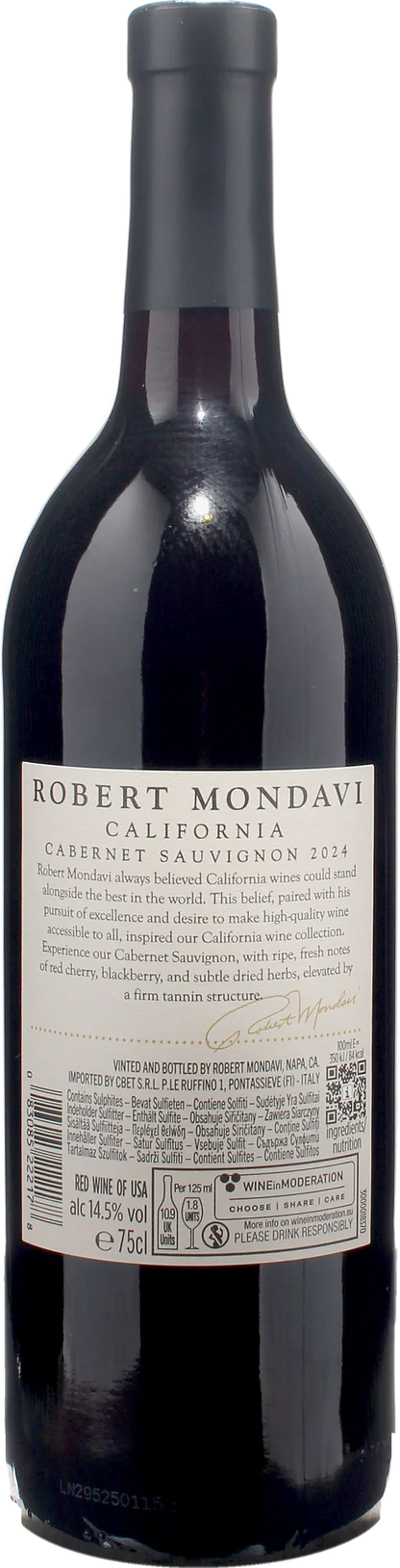 Robert Mondavi California Cabernet Sauvignon 2024