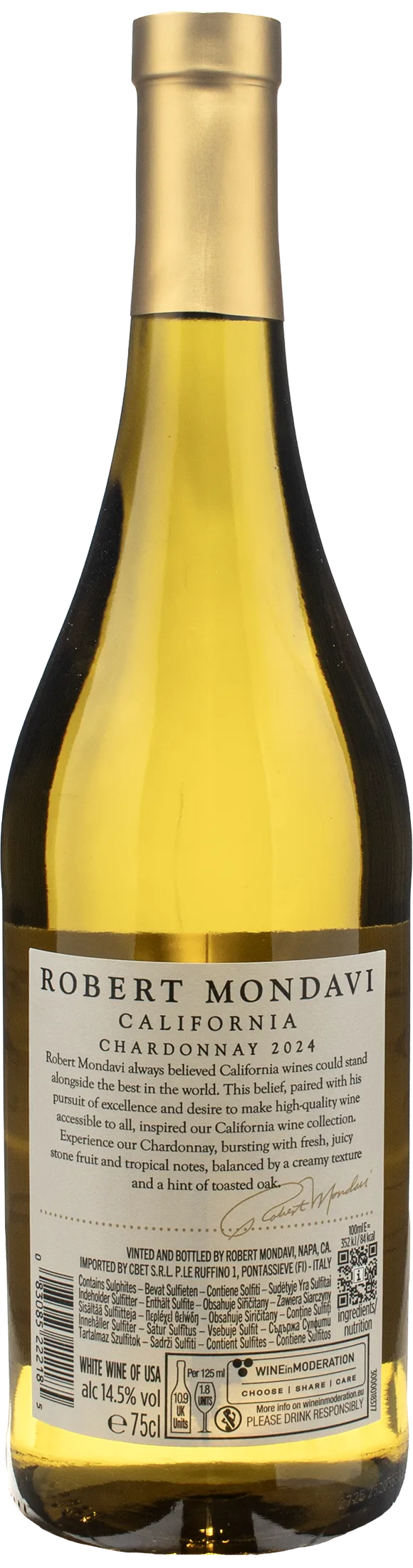Robert Mondavi California Chardonnay 2024