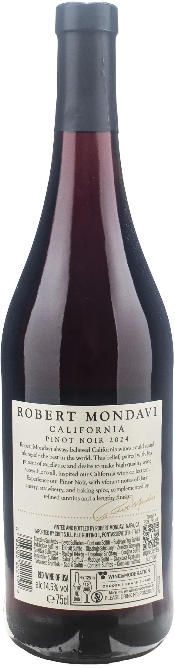Robert Mondavi California Pinot Noir 2024