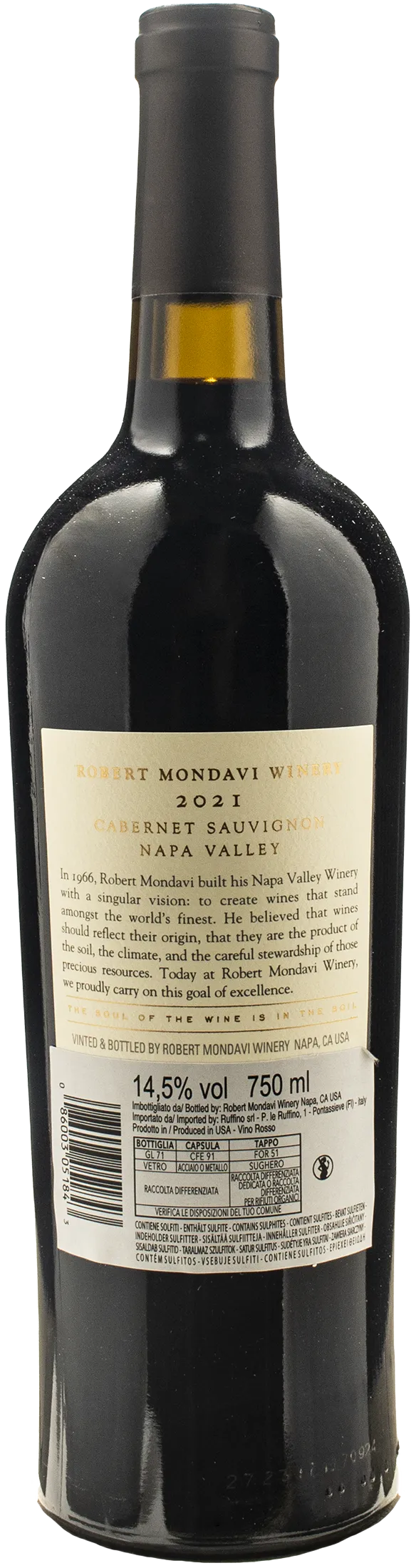 Robert Mondavi Napa Valley Cabernet Sauvignon 2021