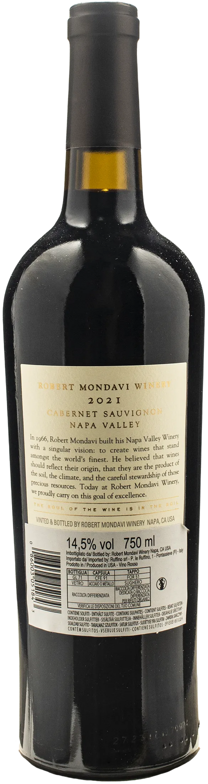 Robert Mondavi Napa Valley Cabernet Sauvignon 2021