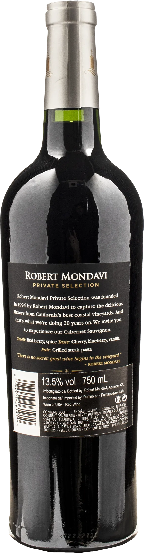 Robert Mondavi Private Selection Cabernet Sauvignon 2021