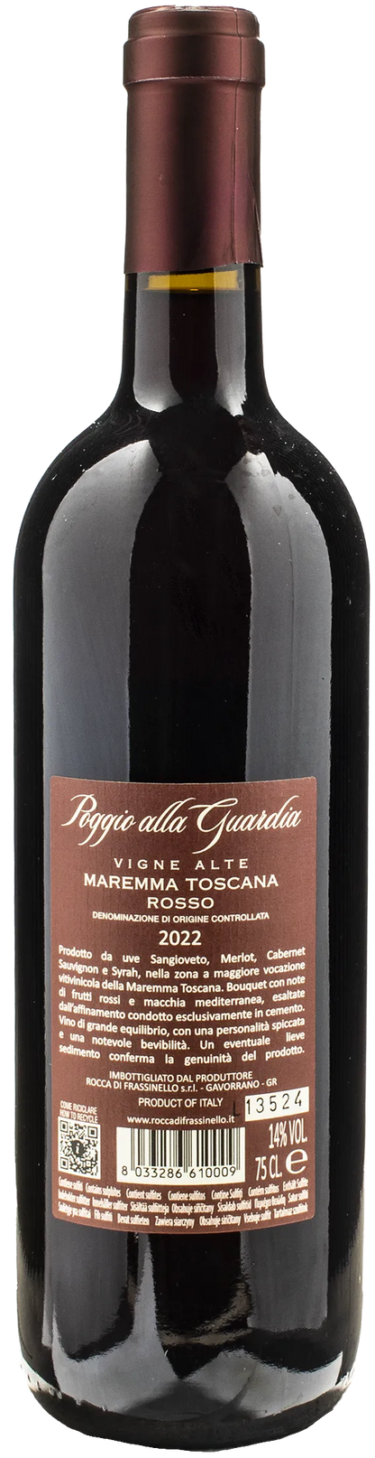 Rocca di Frassinello Maremma Toscana Rosso Poggio alla Guardia Vigne Alte 2022