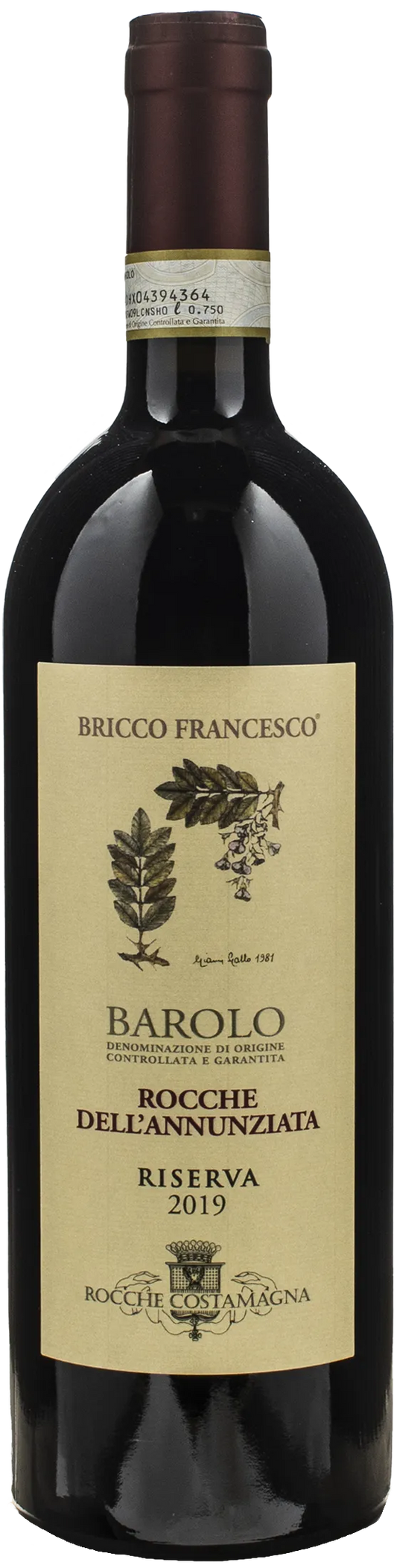 Rocche Costamagna Barolo Rocche dell'Annunziata Bricco Francesco Riserva 2019