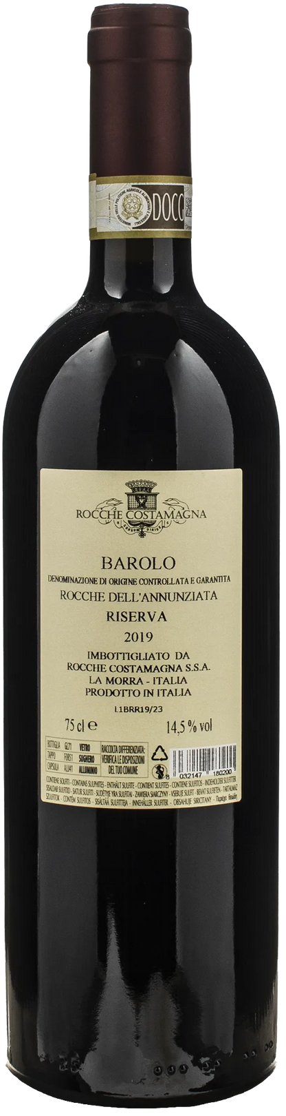 Rocche Costamagna Barolo Rocche dell'Annunziata Bricco Francesco Riserva 2019