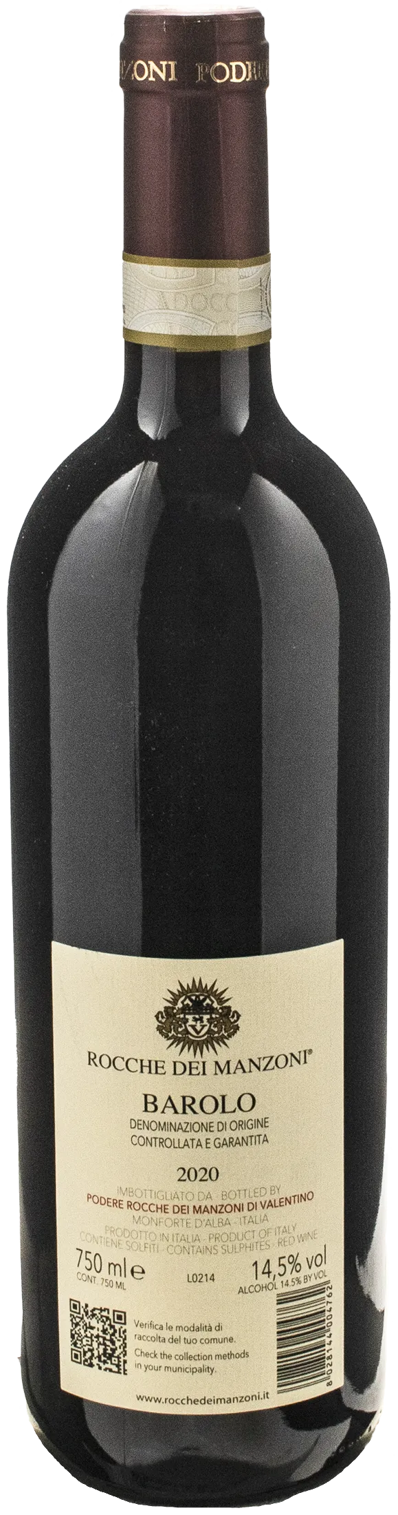 Rocche dei Manzoni Barolo 2020