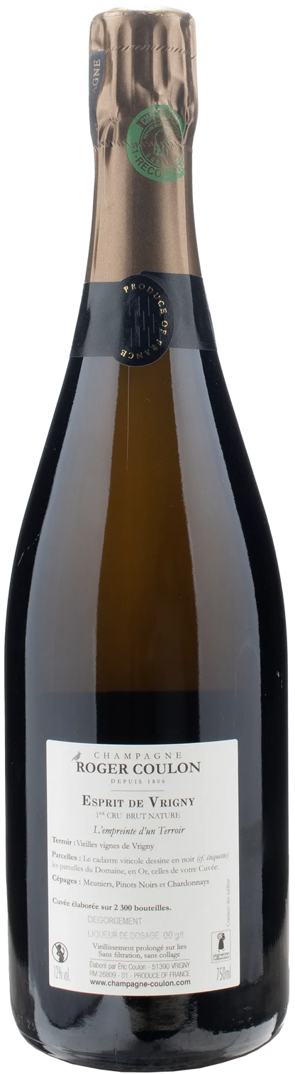 Roger Coulon Champagne 1er Cru Esprit de Vrigny Brut Nature