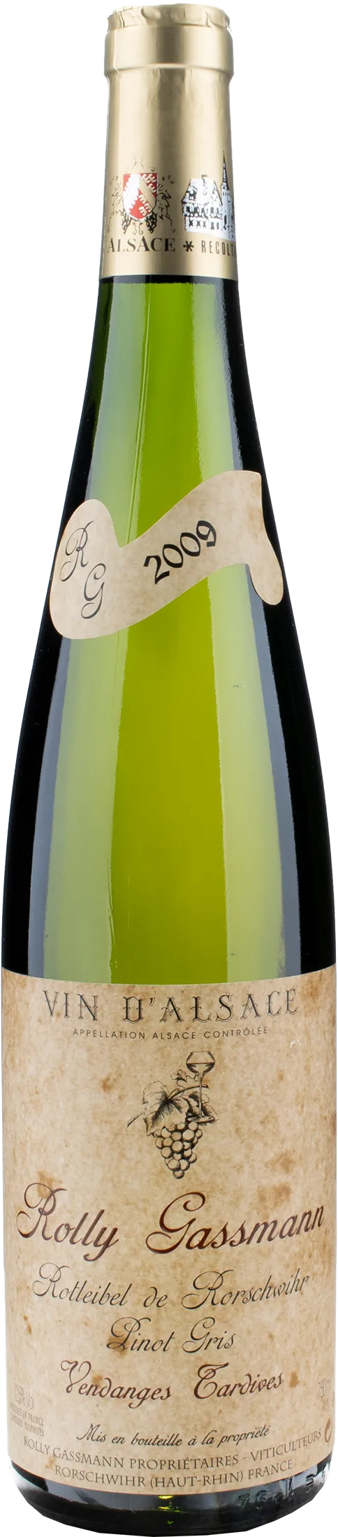 Rolly Gassmann Alsace Rotleibel de Rorschwihr Pinot Gris Vendanges Tardives 2009
