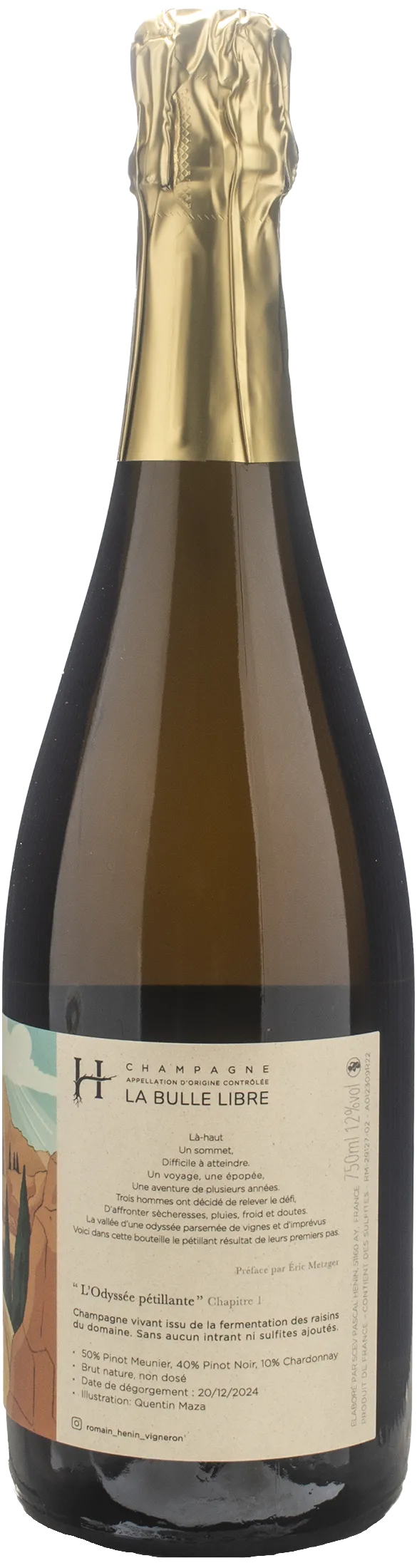 Romain Henin La Bulle Libre Champagne L'Odyssee Petillante Chapitre 1