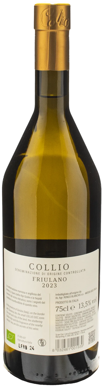 Ronco Blanchis Collio Friulano 2023