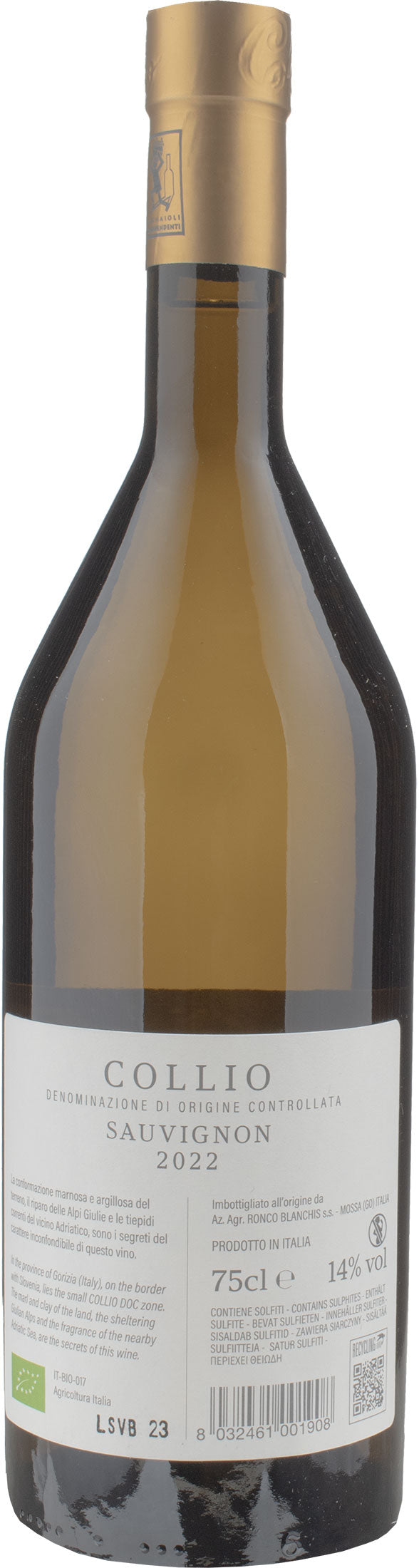 Ronco Blanchis Collio Sauvignon 2022